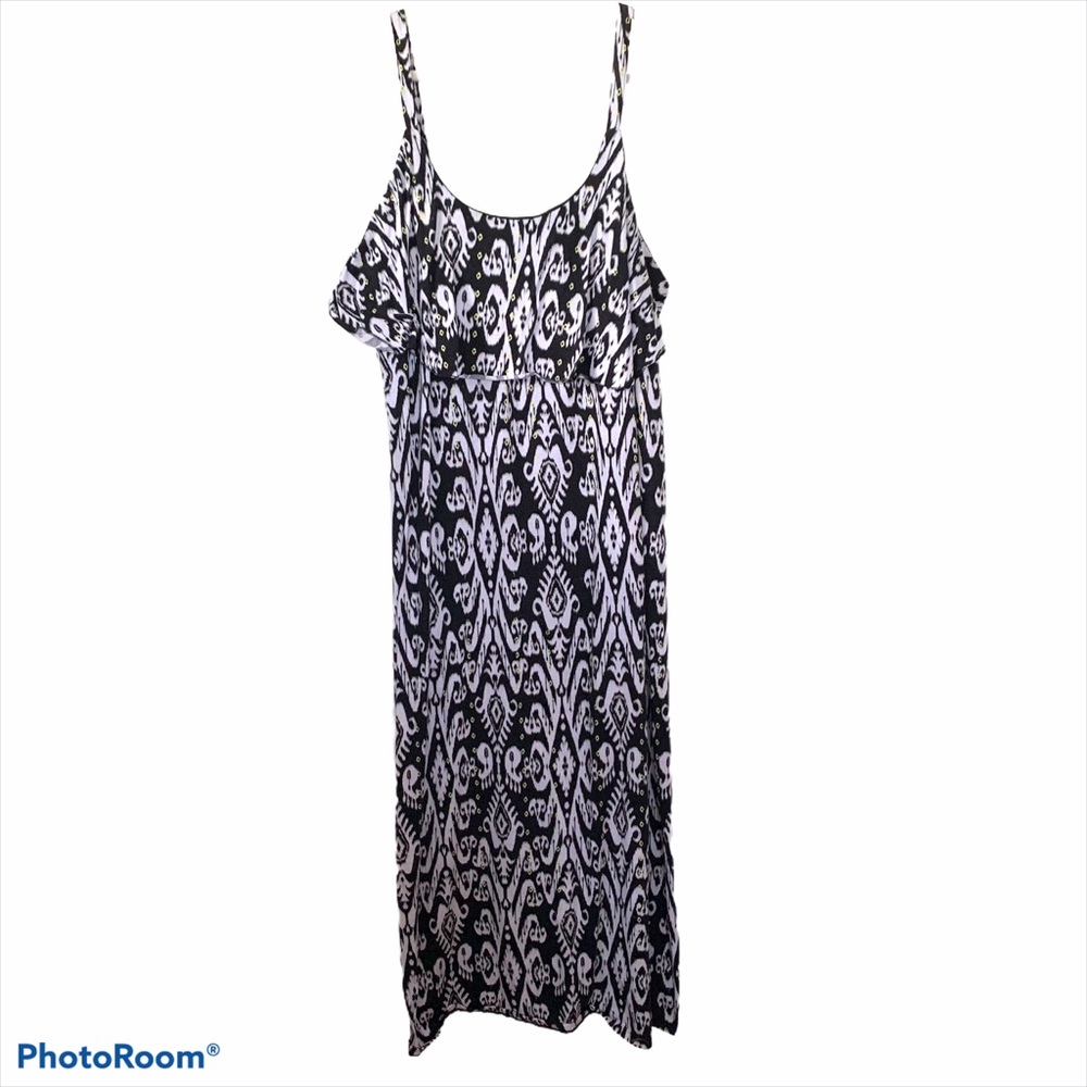 FADED GLORY 2X plus size paisley print maxi dress